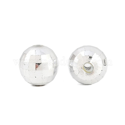 Граненый круглый покрытием акриловые бусины&nbsp;PACR-L001-12mm-S-1