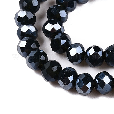 Chapelets de perles en verre électroplaqué&nbsp;EGLA-A034-P4mm-A29-1