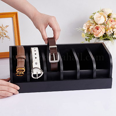 Бамбуковый держатель-органайзер на ремень с 6 отделением&nbsp;AJEW-WH0166-77B-1