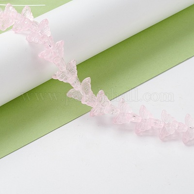 Прозрачный стеклянный бисер нить&nbsp;GLAA-K002-02B-1