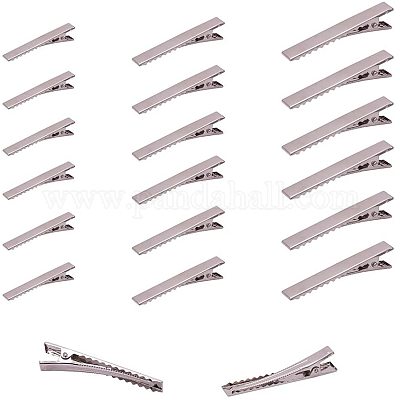 50 PCS Alligator Clips Metal Hair Clips Flat Hair Bow Clips Making Bulk DIY  Supplies For Crafts Accessory