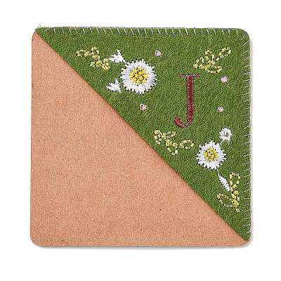 4 шт. персонализированные закладки-уголки с вышивкой вручную JX587J-1