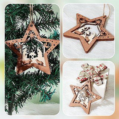 Древесины подвески&nbsp;LS-FIND-WH0162-09-1