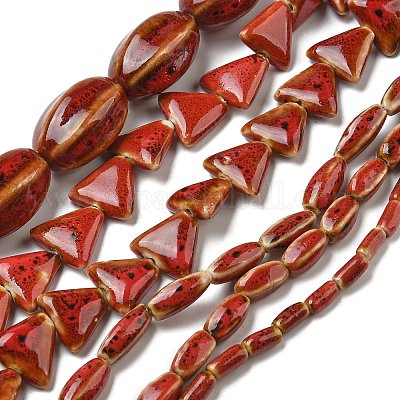 Фарфора ручной работы бисер нитей&nbsp;PORC-B002-19C-1