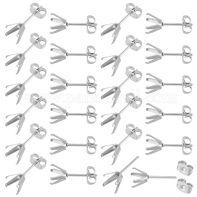 Wholesale DICOSMETIC 100Pcs 2 Styles Earring Hooks Ear Wire with