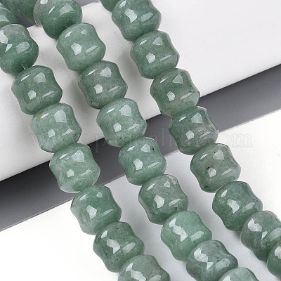 Естественный зеленый авантюрин бисер нитей&nbsp;G-N353-06A-11-1