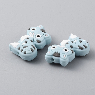 Katzen-Silikonperlen&nbsp;SIL-WH0002-86C-1