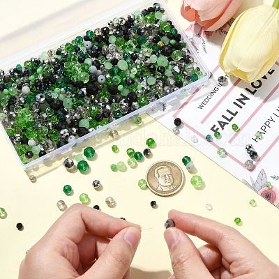 1000шт стеклянные бусины&nbsp;GLAA-CJC0001-24A-1