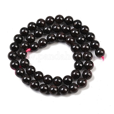 Круглые бусины пряди гранат природный&nbsp;G-D751-8mm-1