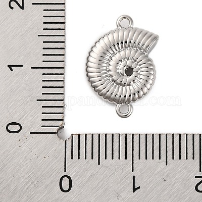Gestellplattierung Messing Muschelform Verbindungsstück Charms&nbsp;KK-Z070-14P-1