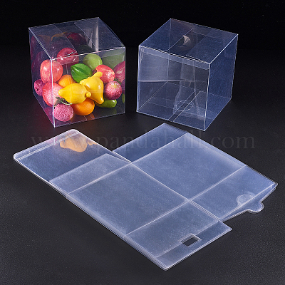 10Pcs PVC Clear Box Transparent Favor Boxes Clear Gifts Candy