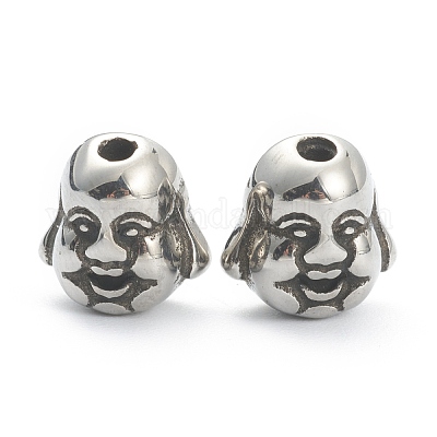 Бусины из нержавеющей стали 304&nbsp;STAS-J037-12AS-1