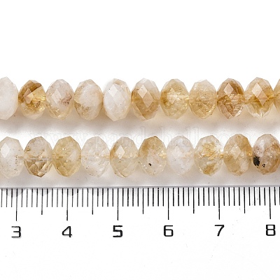 Нити из нагретых натуральных цитриновых бусин&nbsp;G-K380-A40-04-1