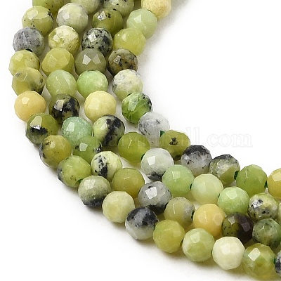 Natur Serpentin Perlen Stränge&nbsp;G-P603-C-2mm-06-1