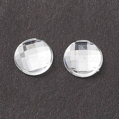 Cabochons en acrylique avec strass &nbsp;GACR-R002-8mm-08-1