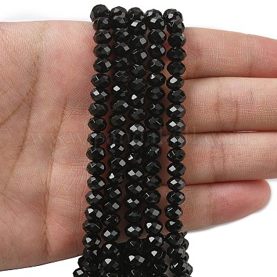 Натуральные бусины черного оникса&nbsp;G-D344-A19-02-1