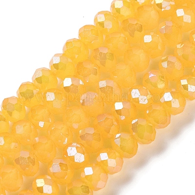 Запекание гальванических нитей стеклянных бусин DGLA-A039-J8mm-B13-1