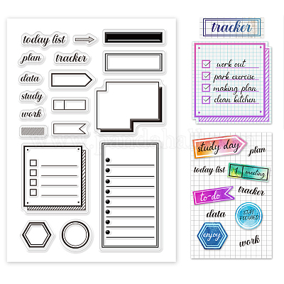 Blocco Acrilico Per Timbri PH PandaHall - Griglia Per Precisione, 15.7x15.1x0.7 Cm - Foto 9