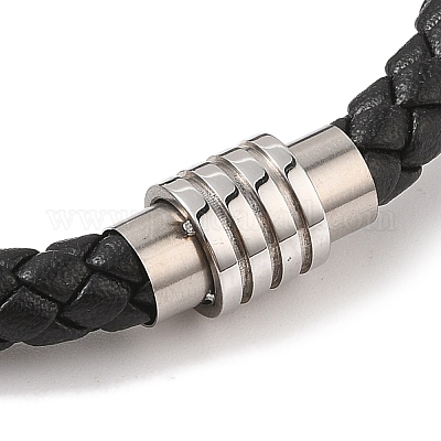 Плетеные браслеты из кожаного шнура из микрофибры BJEW-B096-18A-1