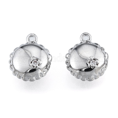 Латунные подвески из прозрачного кубического циркония KK-L207-017P-1