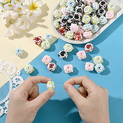 Непрозрачные акриловые бусины SACR-YW0002-78A-01-1