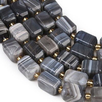 Природные Ботсвана агат бисер нитей&nbsp;G-P611-A01-02-1