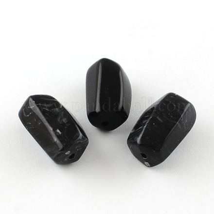 Column Imitation Gemstone Acrylic Beads OACR-R028B-01-1