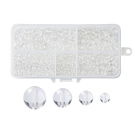 340 pièces 4 tailles qualité naturelle un brins de perles de cristal de quartz G-LS0001-29-1