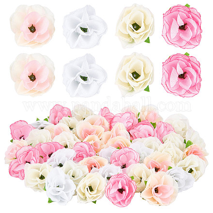 Craspire 100шт 4 цвета ткань имитация розы AJEW-CP0001-84-1