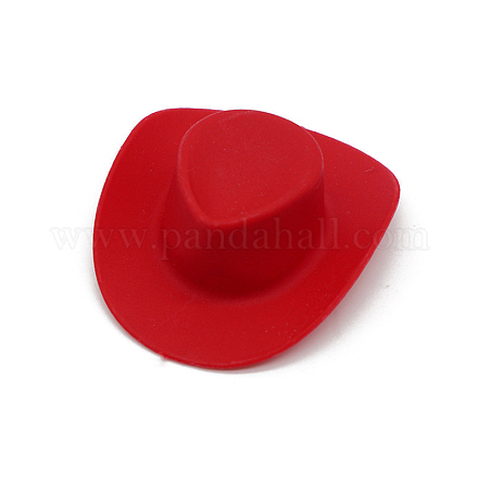 Mini cappello da cowgirl da cowboy western in plastica WG37017-08-1