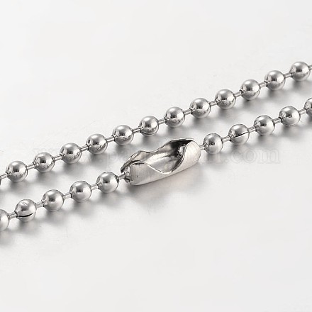 Stainless Steel Ball Chains Necklace NJEW-JN01427-03-1