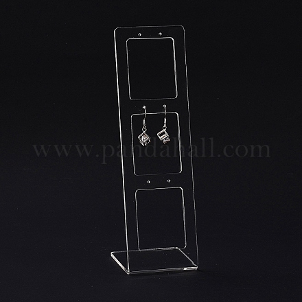 Transparente Ohrringe aus Acryl EDIS-G014-03-1