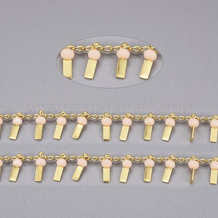 Chaînes de perles de verre faites à la main de 3.28 pied X-CHC-I029-09D-1