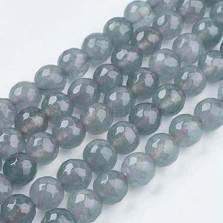 Chapelets de perles de jade naturel G-R166-8mm-15-1