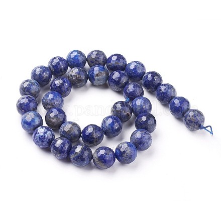 Chapelets de perles en lapis-lazuli naturel G-P430-13-D-1