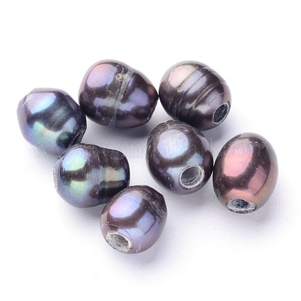 Natur kultivierten Süßwasser Perlen PEAR-S007-05-1