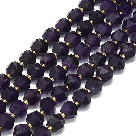 Natürlichen Amethyst Perlen Stränge G-I376-A54-01-1