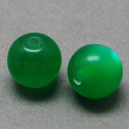 Round Imitation Cat Eye Resin Beads RESI-R157-12mm-12-1