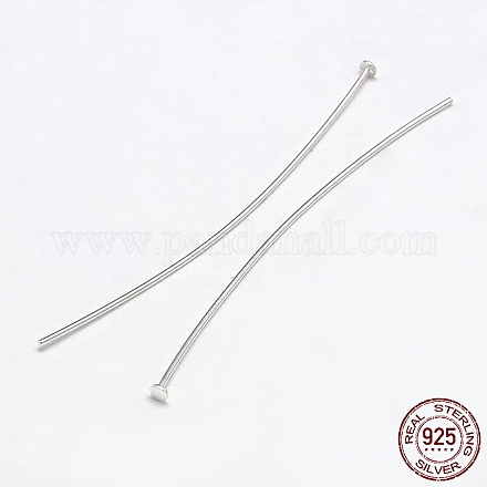 925 Sterling Silver Flat Head Pins STER-F018-01C-1