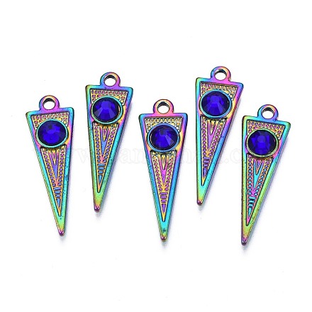 Placage de rack pendentifs en alliage de couleur arc-en-ciel PALLOY-N163-111A-1