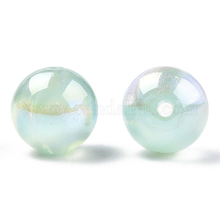 ABS Plastic Imitation Pearl Beads PACR-N013-01B-02-1