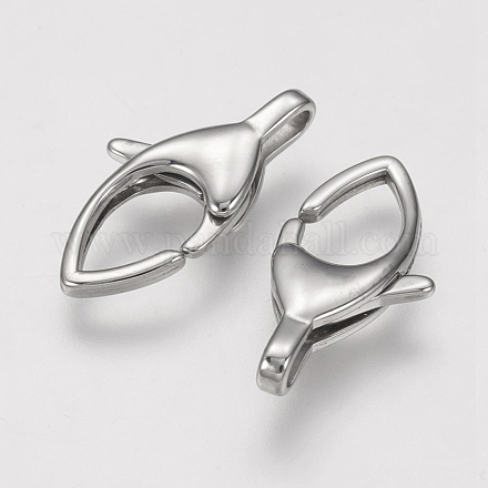 304 Stainless Steel Lobster Claw Clasps STAS-F109-13P-1
