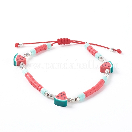 Adjustable Nylon Thread Braided Bead Bracelets BJEW-JB06043-1