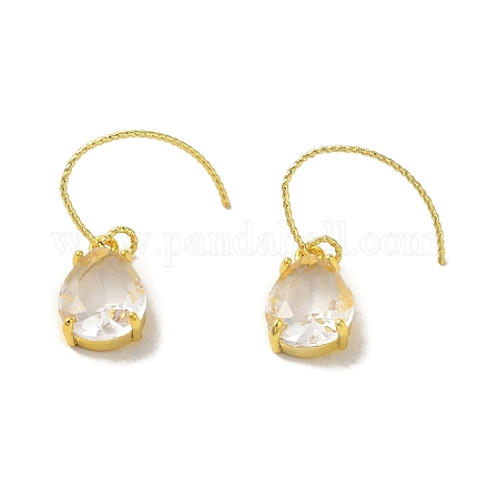 Серьга с подвесками из латуни в форме капли в форме капли EJEW-R162-01G-01-1