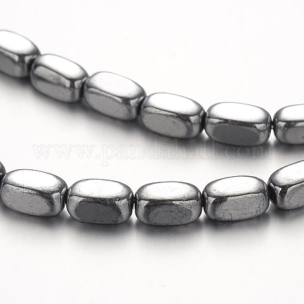 Chapelets de perles en hématite synthétique sans magnétique G-F300-40A-01-1