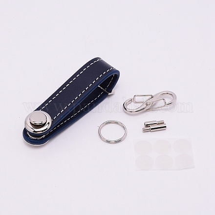 PU Leather Keychain KEYC-WH0018-30B-1