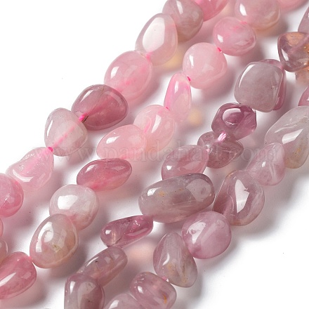 Fili di perline quarzo roso  naturale  G-P497-01A-02-A-1