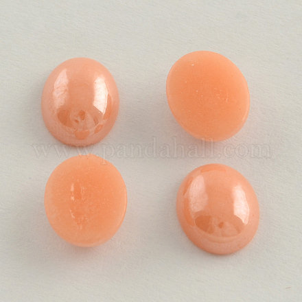 Pearlized Plated Opaque Glass Cabochons PORC-S804-13x18-20-1