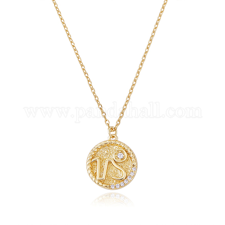 925 collana in argento sterling 12 costellazioni oroscopo oroscopo segno zodiacale collana rotonda ciondolo astrologia collana con zirconi regalo di gioielli di compleanno per donna uomo JN1089L-1