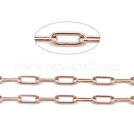 Ion Plating(IP) 304 Stainless Steel Paperclip Chains CHS-F010-01A-RG-01-1